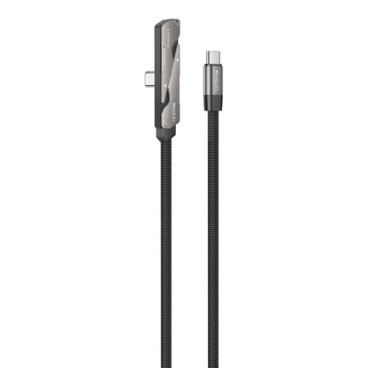 Yesido CA207 60W USB Type-C to Type-C Fast Charging Data Cable with Foldable Stand, Built-in smart chip, High-Speed Data Transfer 1.2M Braided Cable