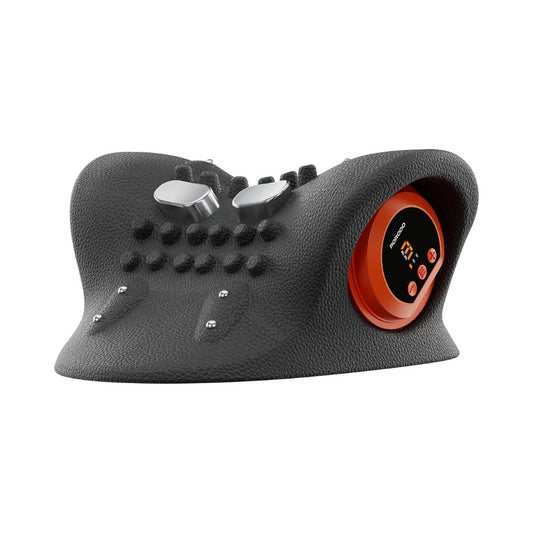 Porodo Lifestyle Tri-Mode Heated Cervical Pillow Massager with Wave Heat & Vibration - Black