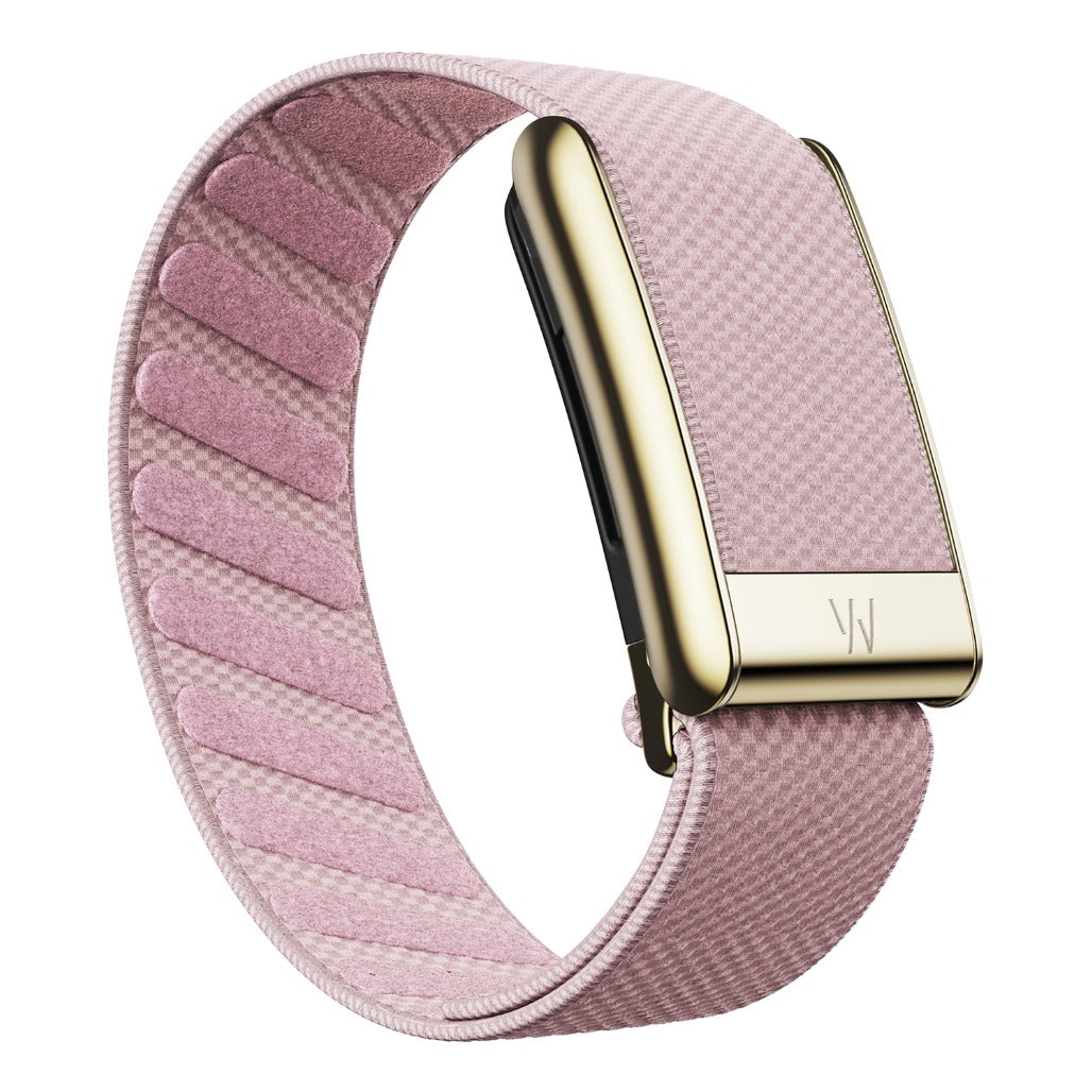 WHOOP 5.0 SuperKnit Luxe Band - Blush with Gold
