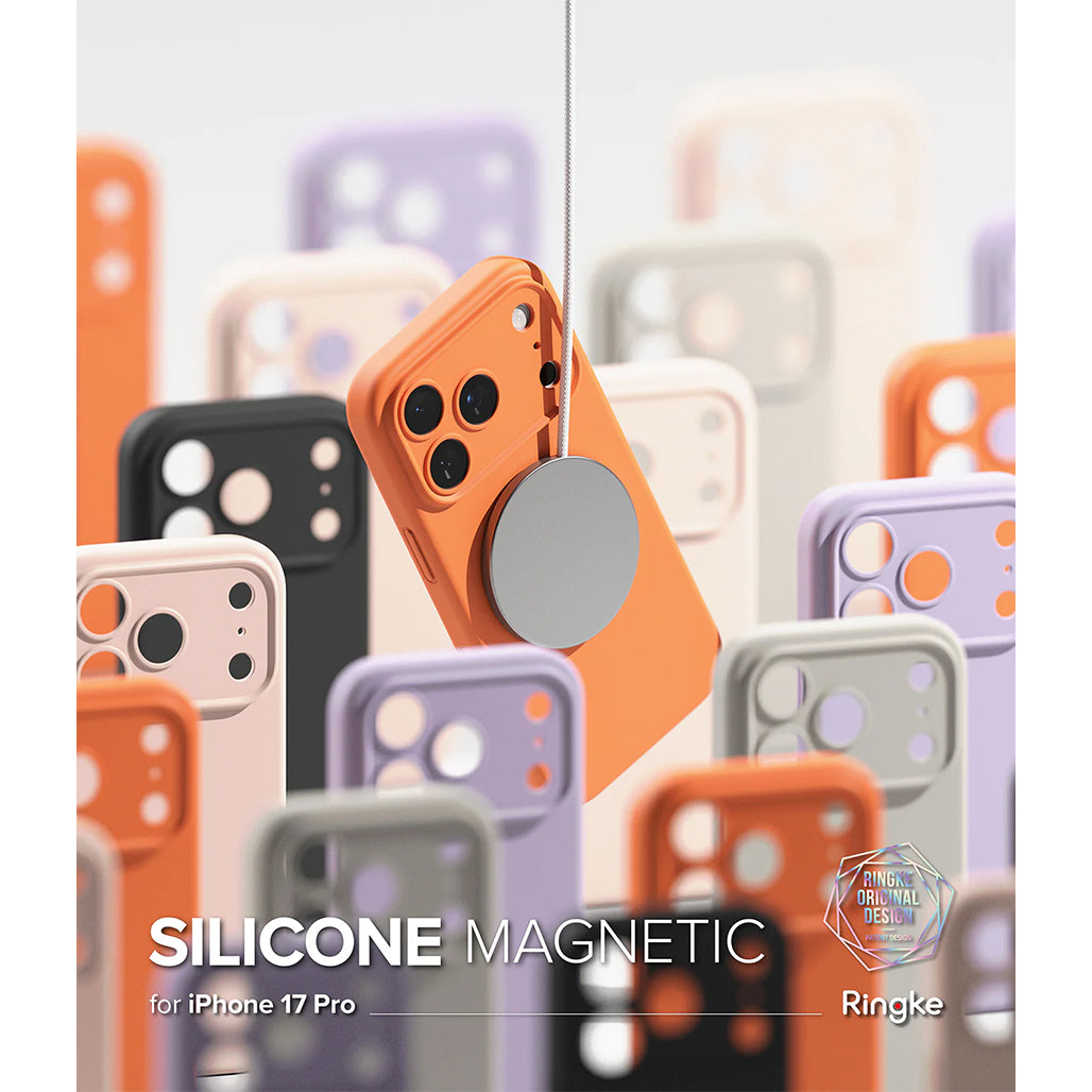 Ringke Silicone Magnetic Case - iPhone 17 Pro / iPhone 17 Pro Max - Black