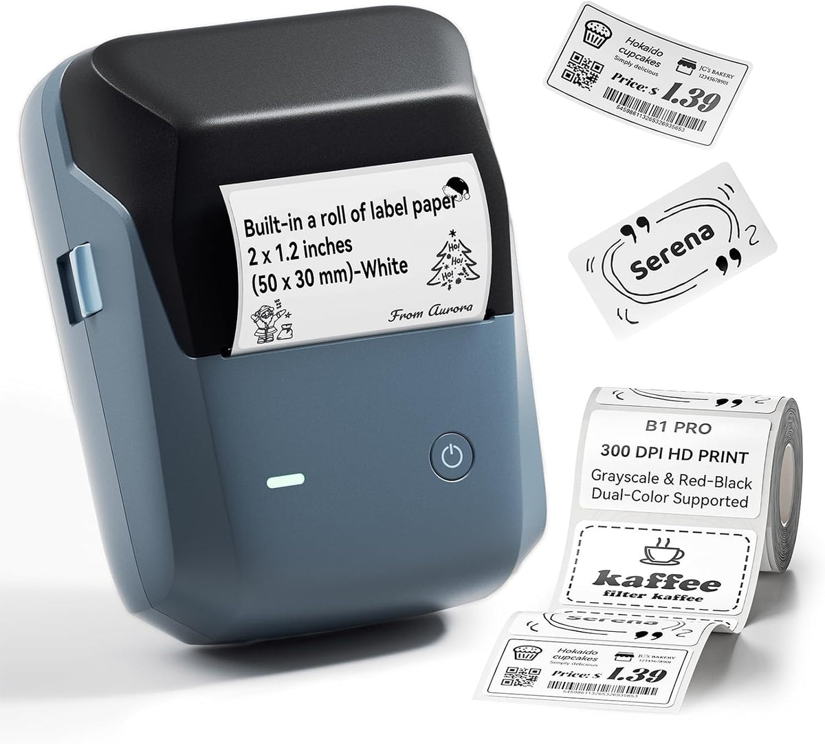 NIIMBOT B1 Pro Label Maker, 300DPI HD Sticker Printer for Photo
