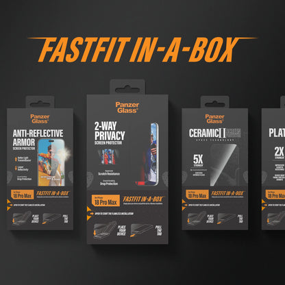 PanzerGlass Screen Protector iPhone 18 Pro/18 Pro Max w. FASTFIT IN-A-BOX