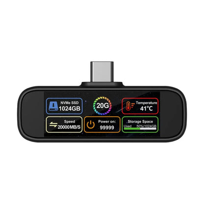 Powerology Vaultx 256Gb , 512Gb & 1Tb Mini Portable SSD Drive - Black