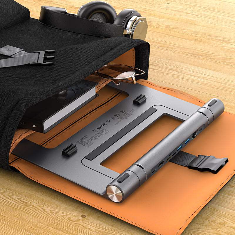 ACEFAST E5 Plus Laptop Stand With 8 Ports Hub