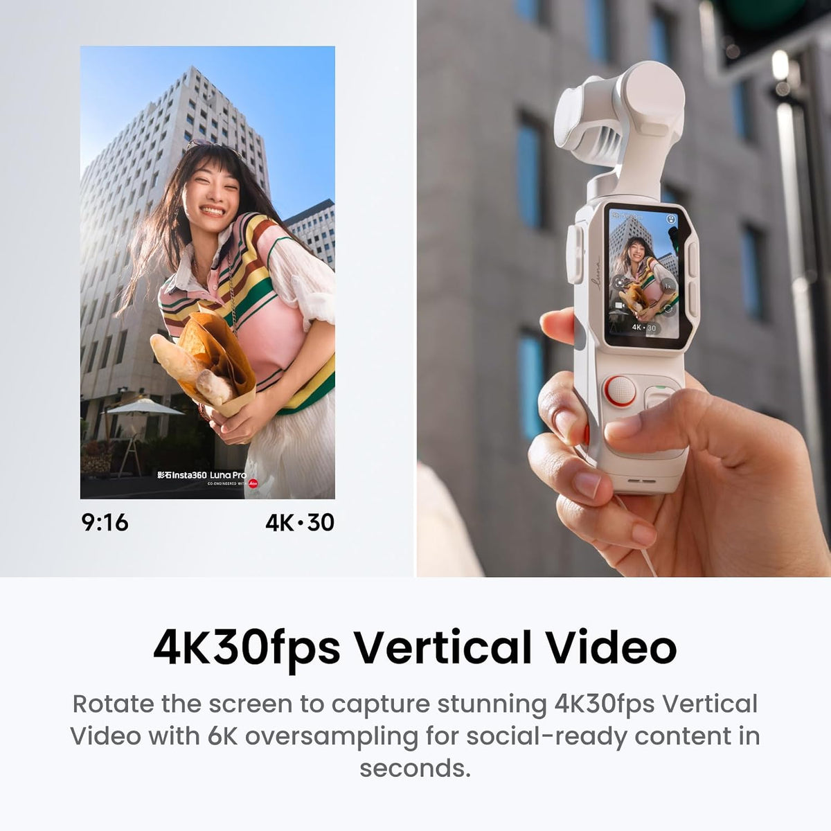 Insta360 Luna Pro - 8K Vlogging Camera with Leica Lens