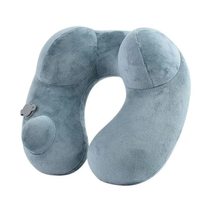 Coteci Portable Foldable U-Shaped Inflatable Airplane Pillow