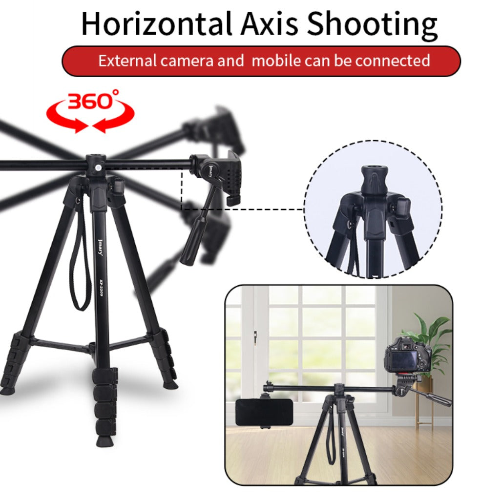 Jmary KP-2209 1.7M Horizontal Axis Tripod for Camera & Mobile - 20 Pieces