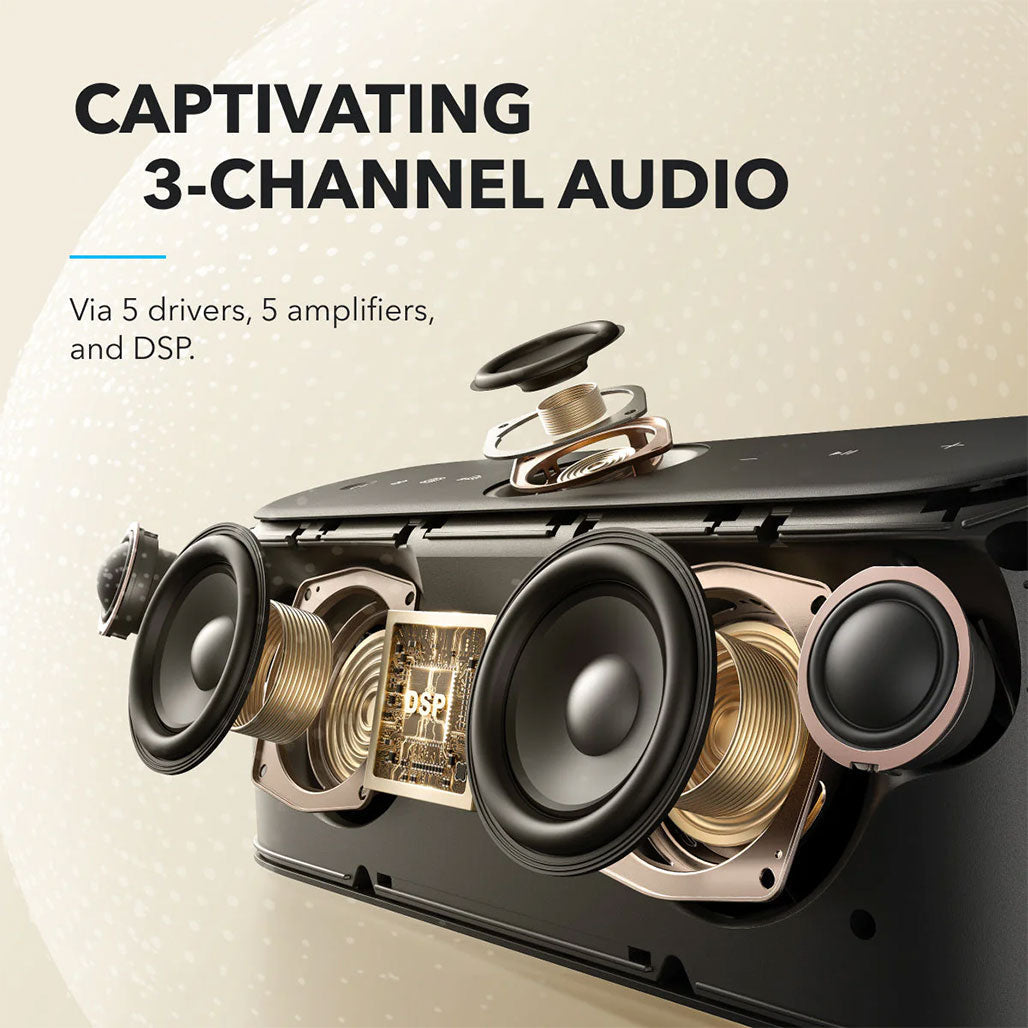 Anker Soundcore Motion X600 – Aurora Green | Portable Wireless Speaker with Spatial Audio