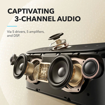 Anker Soundcore Motion X600 – Aurora Green | Portable Wireless Speaker with Spatial Audio