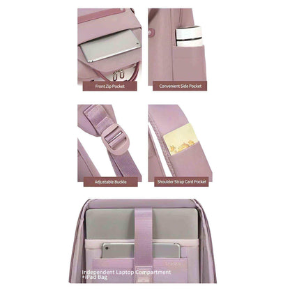 Chantria Versatile 15.6 Laptop Waterproof Backpack For Women - Pixel Zones