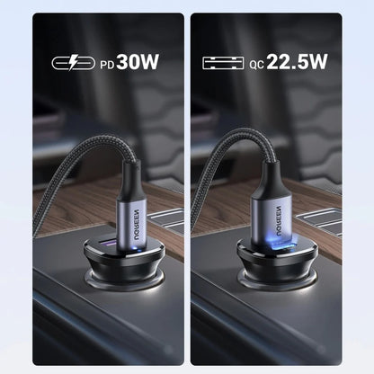 Ugreen Car Charger USB-C USB-A 30W - 25845