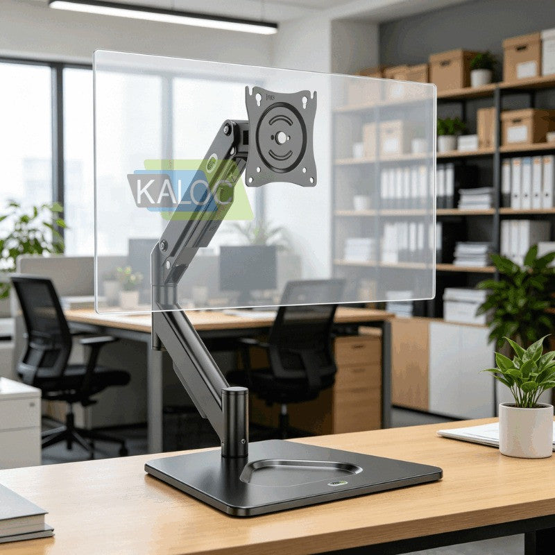 Kaloc DF100 17–32" Monitor Stand with Gas Spring Arm, Adjustable Heavy-Duty Desk Mount