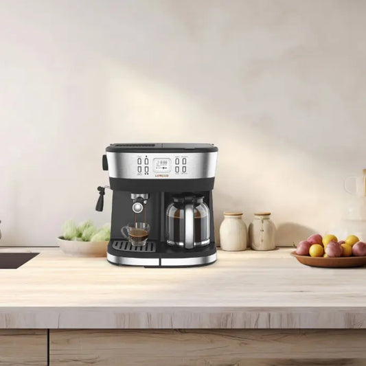 LePresso Dual Brew Drip Coffee & Espresso Machine - Black - LPCFFM0002-BK