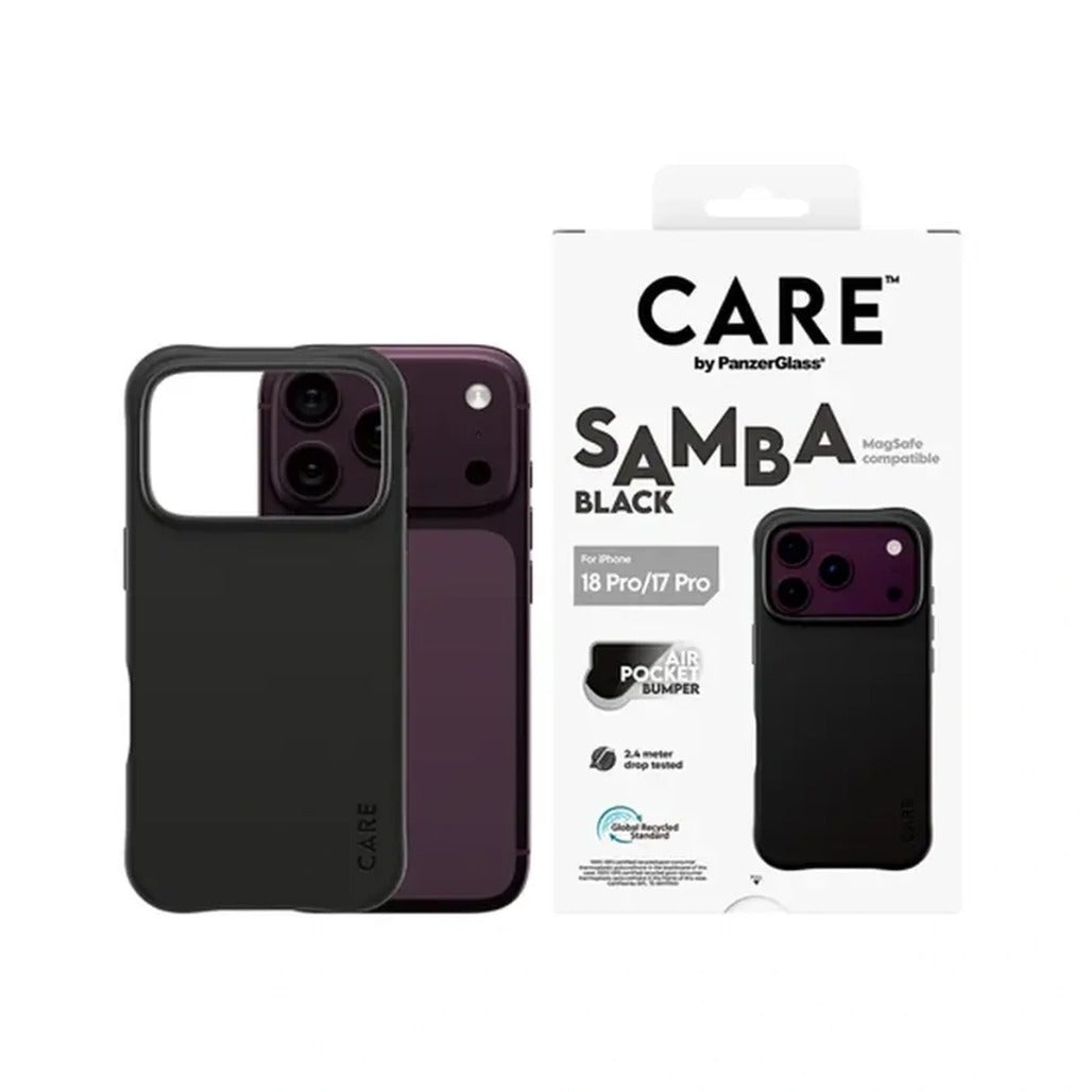 CARE by PanzerGlass Samba Case with MagSafe for iPhone 18 Pro/18 Pro Max - Black