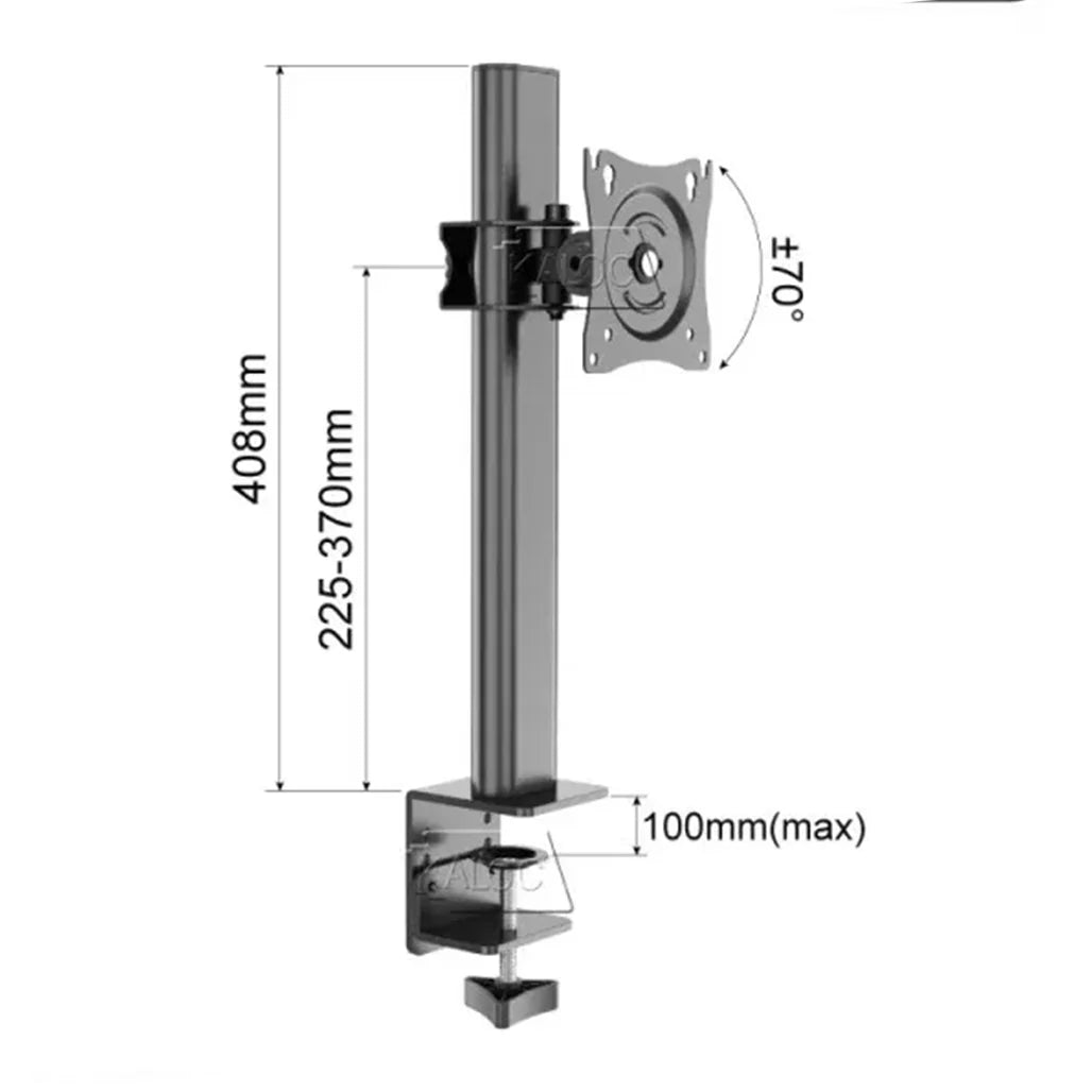 Kaloc DZ100J Adjustable Single Monitor Arm 17–32"