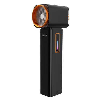 Porodo Tornado Turbo Blower Fan with LED Light Function - Black