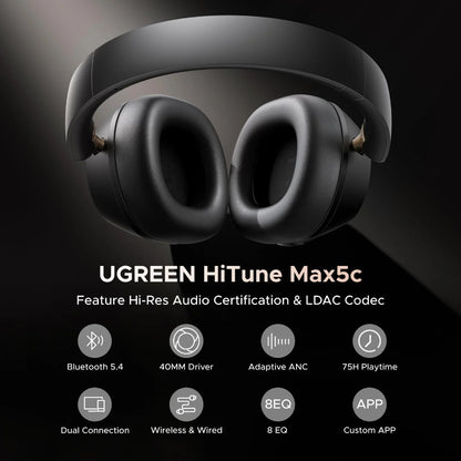 UGREEN HiTune MAX 5C Bluetooth Over-Ear Headphones