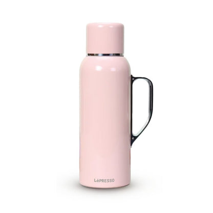 LePresso ThermoSense 850mL Stainless Steel Vacuum Insulated Bottle with Mechanical Temperature Gauge