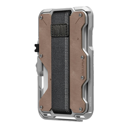 Aulumu G03 Multi-Tool Magnetic Metal Wallet | Genuine Leather Cover | Magnetic