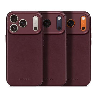 Decoded Leather Case | Burgundy Limited Edition | iPhone 17 Pro / iPhone 17 Pro Max