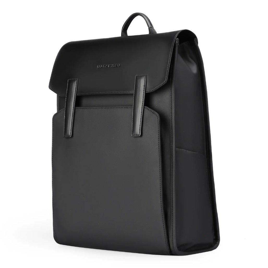 Mark Ryden MUKE III: School Style Classic Business Work Black Oxford Backpack