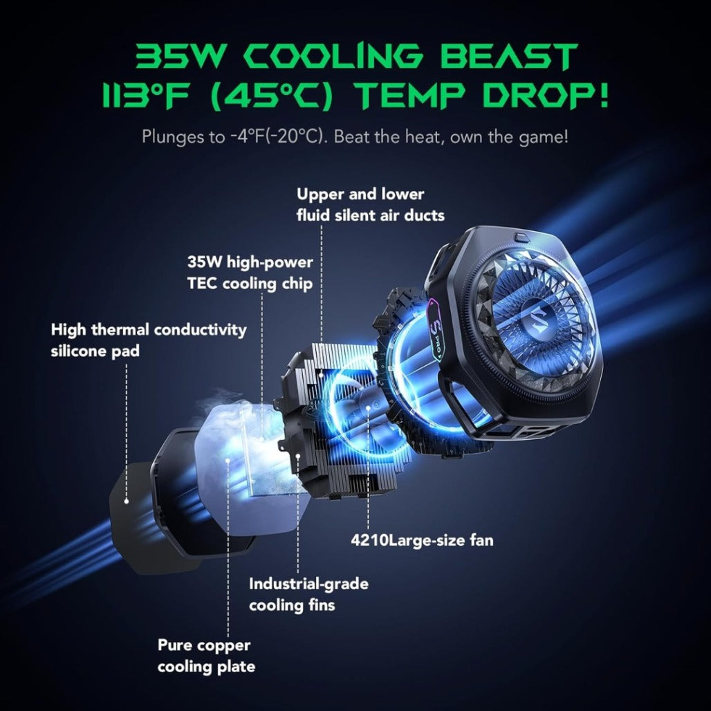 Black Shark FunCooler 5 Pro - Magnetic Phone Cooler