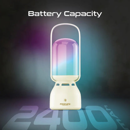 Promate CampMate-5 Portable Multifunctional Bluetooth Speaker Camping Light
