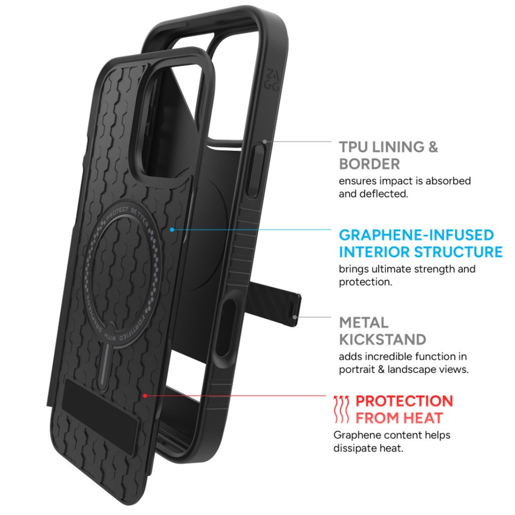 ZAGG Denali Snap w/Kickstand For iPhone 16 Series