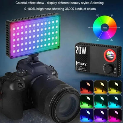 Jmary FM-180RGB Ultra-Portable 20W RGB LED Video Fill Light - FM-180RGB