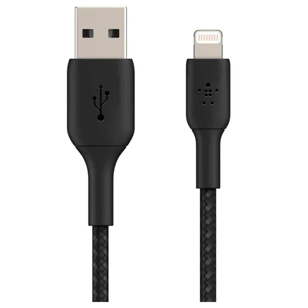 Belkin BoostCharge Braided Lightning to USB-A Cable 1.2m - Pixel Zones