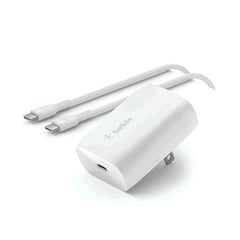 Belkin BoostCharge USB-C PD 3.0 PPS Wall Charger 30W + USB-C to USB-C Cable - Pixel Zones