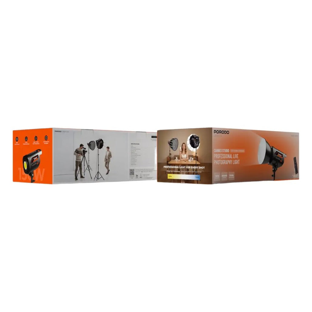 Porodo Lifestyle Cannes Studio Professional Live Photography Light - Black