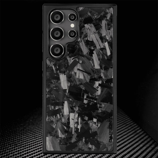 Carbonize Big Flake FORGED Carbon Fiber Cover — Real Carbon Fiber Case for Samsung S Series