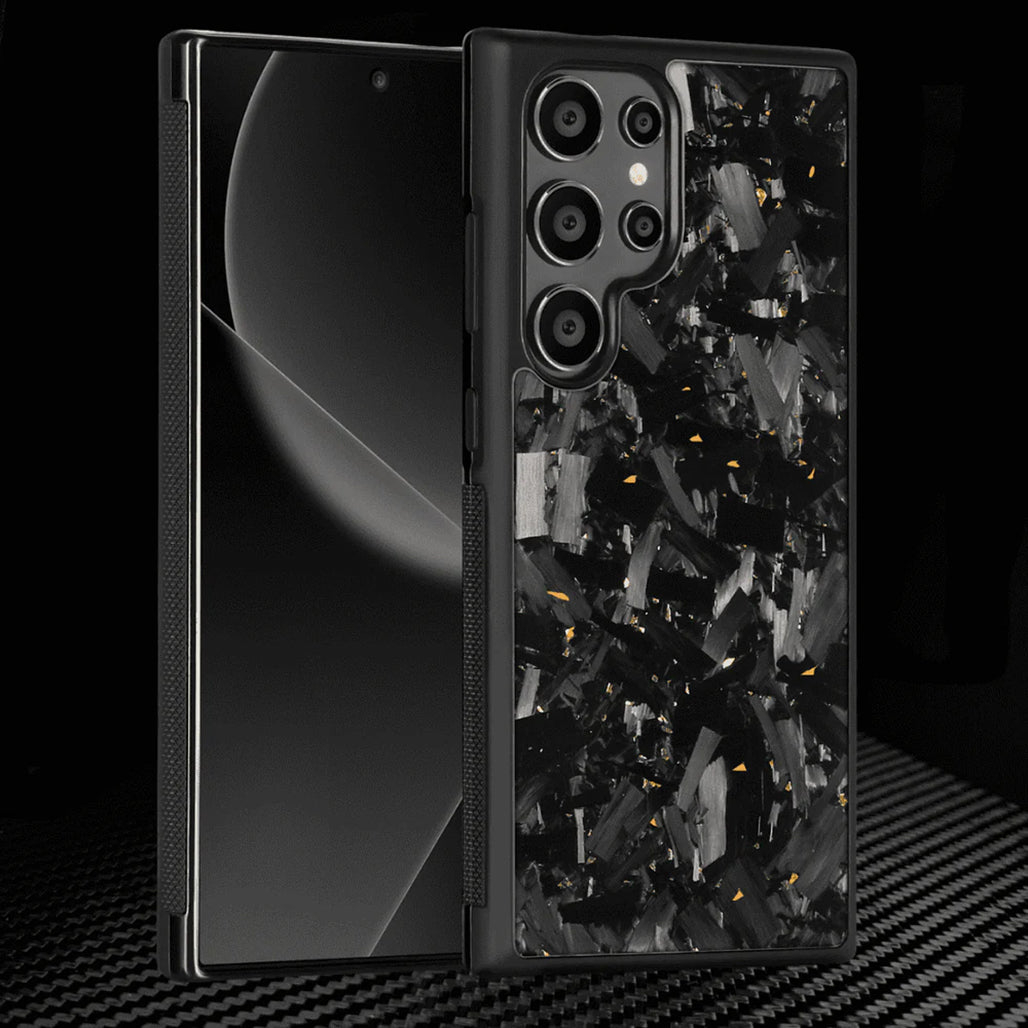 Carbonize Big Flake FORGED Carbon Fiber Cover — Real Carbon Fiber Case for Samsung S Series