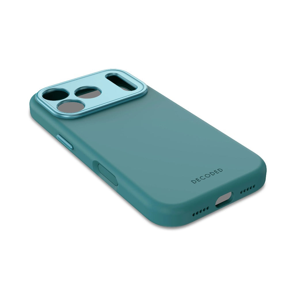 Decoded AntiMicrobial Silicone Case | Retro Blue | iPhone 17 Pro