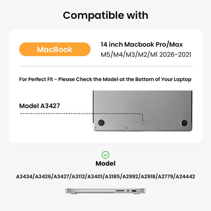 Tomtoc Essence-A35 Protective Laptop Sleeve for 14 inch New MacBook Pro - Green