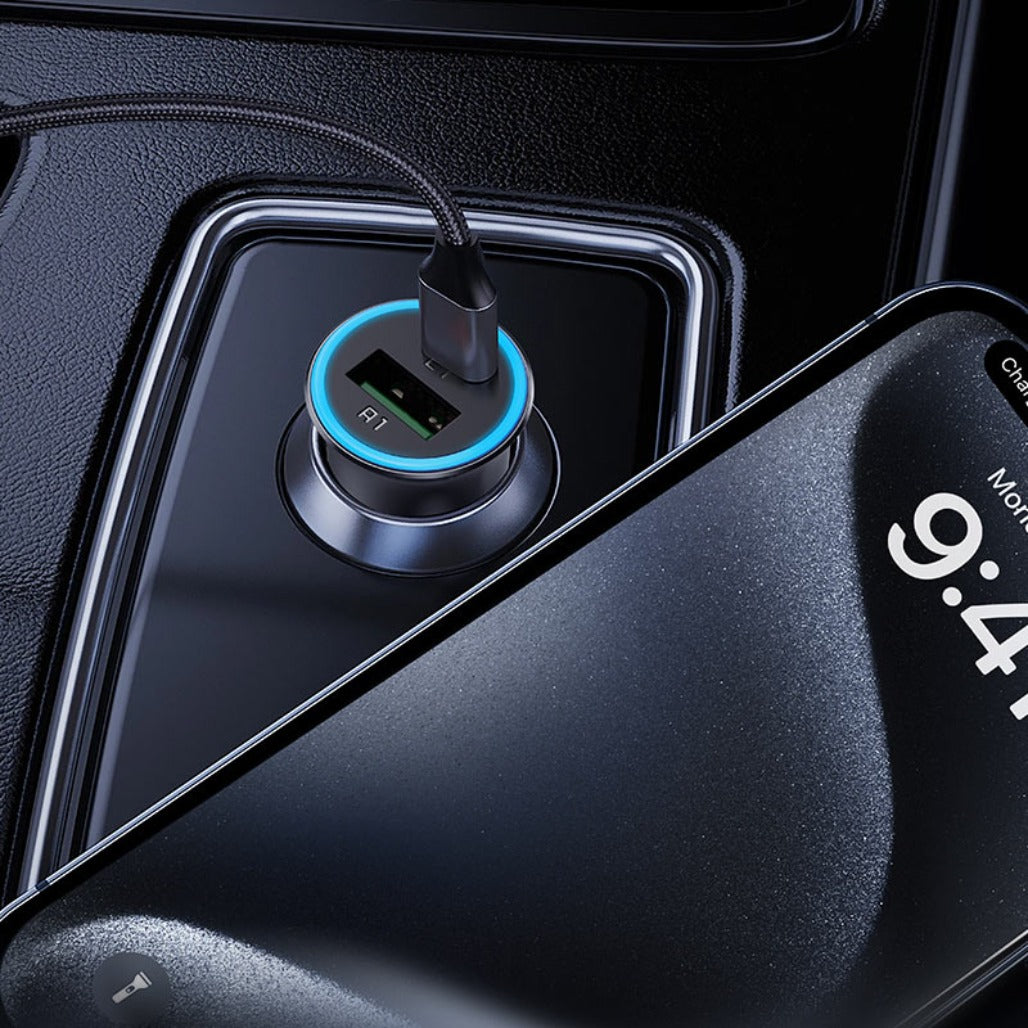 Acefast Fast Charge Car Charger B16 95W (1xUSB-C + 1xUSB-A)