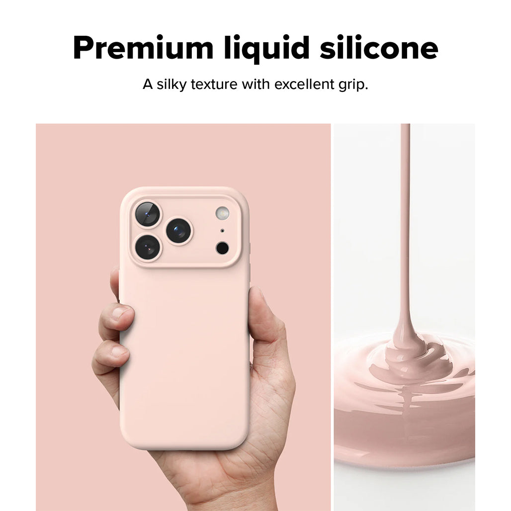 Ringke Silicone Magnetic Case - iPhone 17 Pro / iPhone 17 Pro Max - Pink Sand