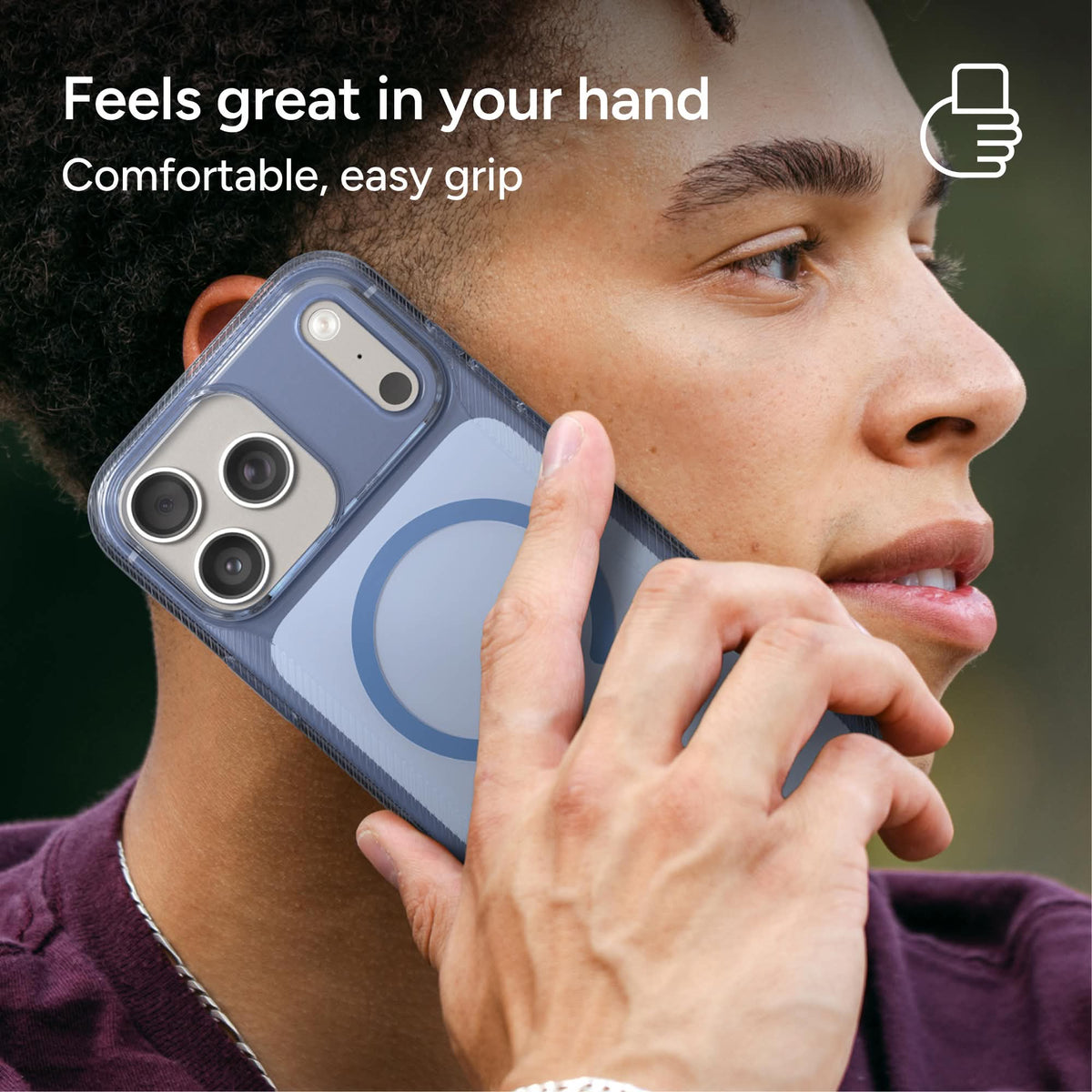 Zagg Luxe Snap For iPhone 18 Pro/18 Pro Max and iPhone 17 Pro/17 Pro Max - Blue Aurora Tinted