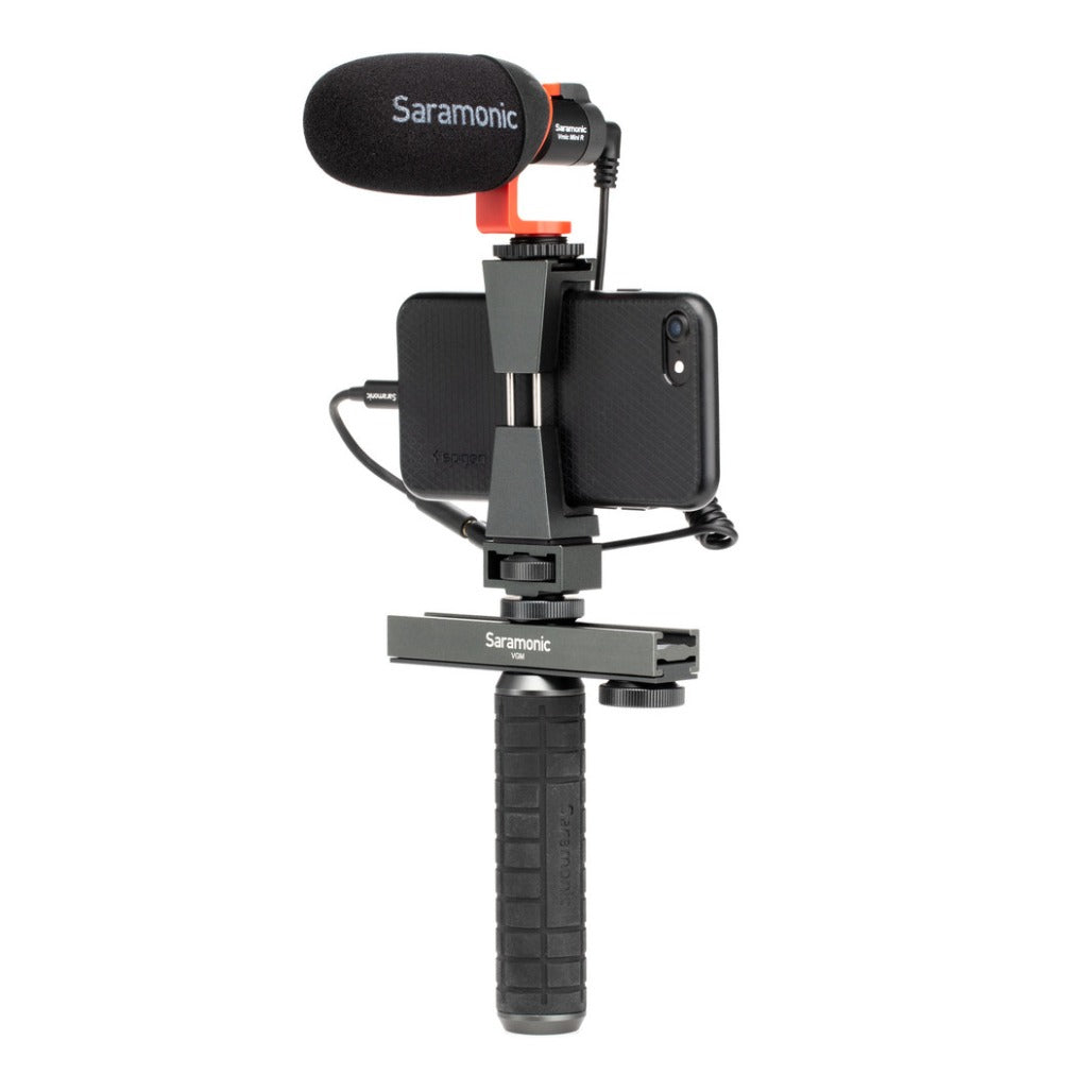 Saramonic VGM Smartphone / Camera Vlogging & Video Kit w/ Stabilizing Grips, Accessory Mounts & Vmic Mini Mic