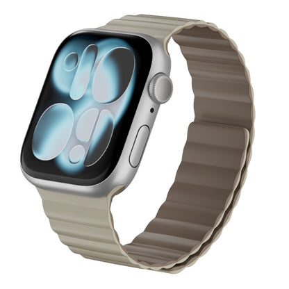 MagEasy Skin Duo Reversible Silicone Magnetic Apple Watch Band Compatible with 40mm to 49mm