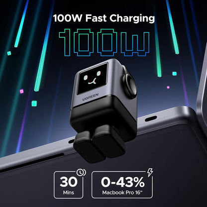 UGREEN Uno 100W 4-Port USB C Wall Charger - GaN Fast Charging Block