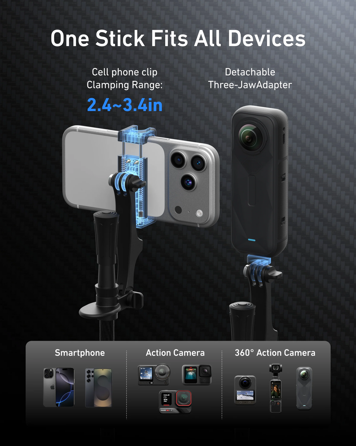 Telesin TrekShot Selfie Stick