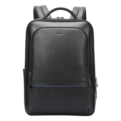 Bopai 15.6" Black Leather Backpack - 61-127881