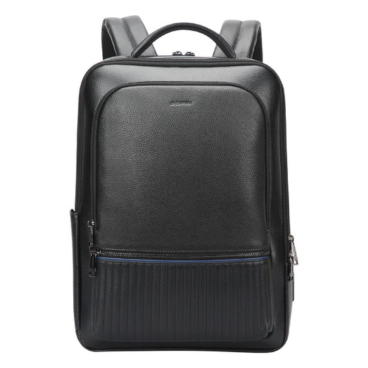 Bopai 15.6" Black Leather Backpack - 61-127881