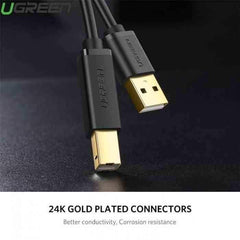 Ugreen USB Type B printer cable USB 2.0 480 Mbps - Pixel Zones