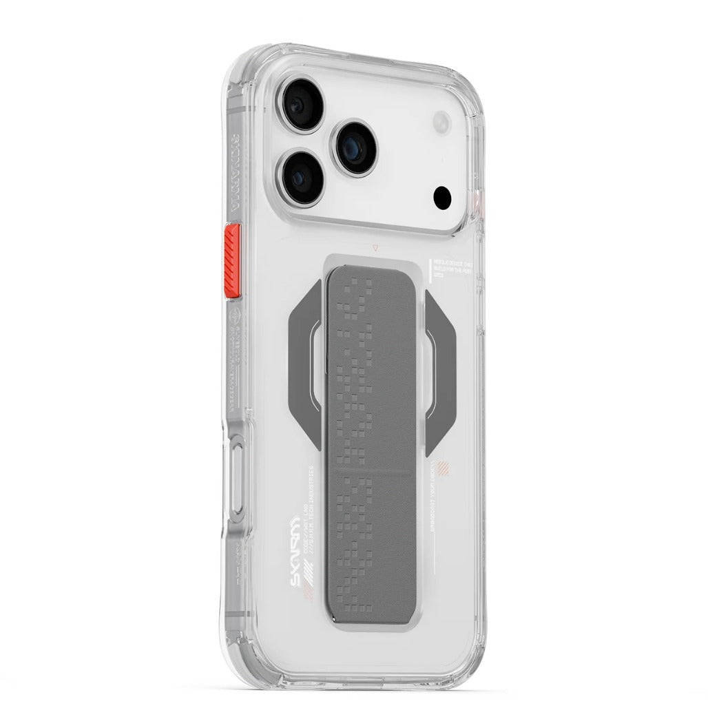 Skinarma HAXA Mag-Charge with Grip-Stand for iPhone 17 Pro / 17 Pro Max - Clear