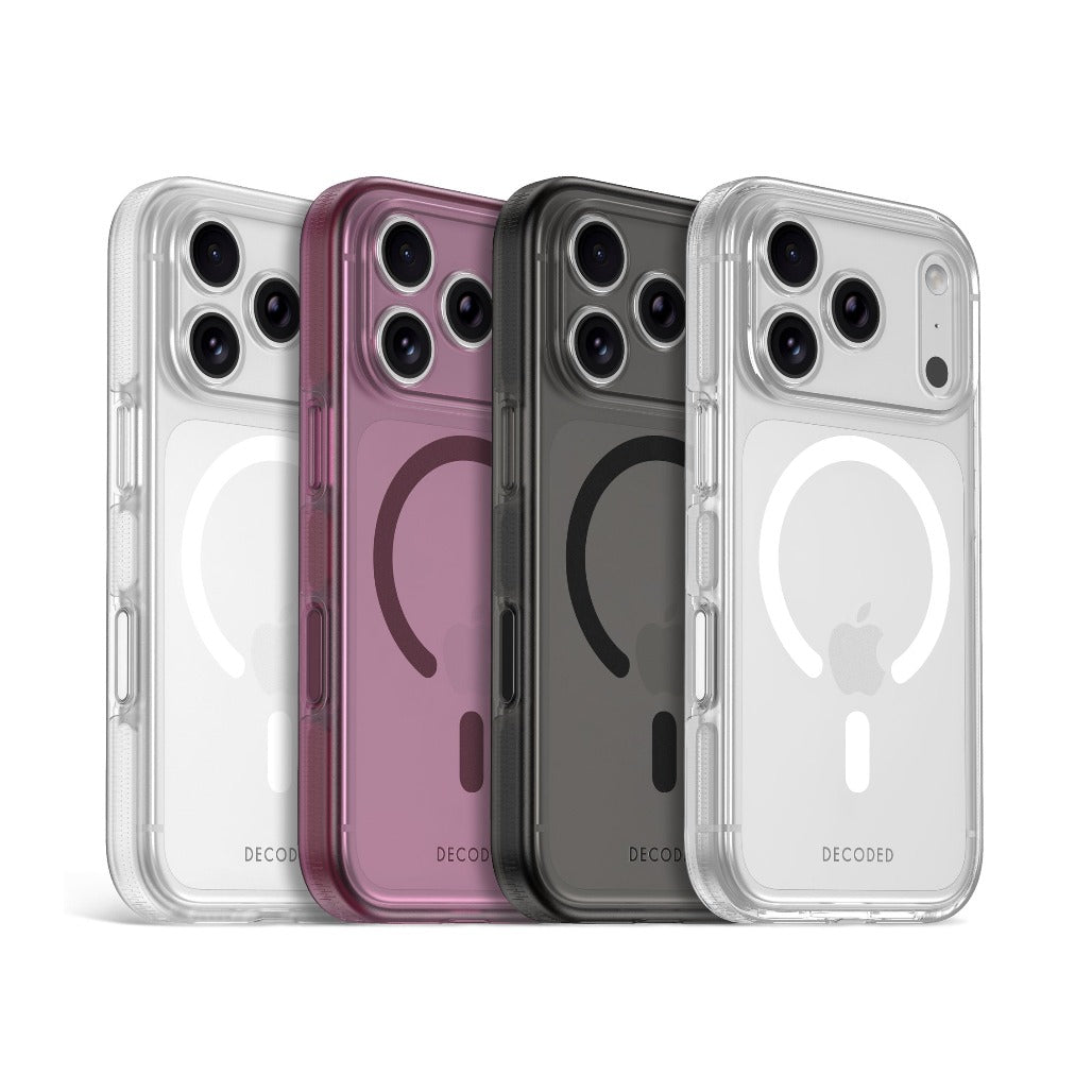 Decoded DropTec Clear Case - Frosted White - iPhone 18 Pro/18 Pro Max