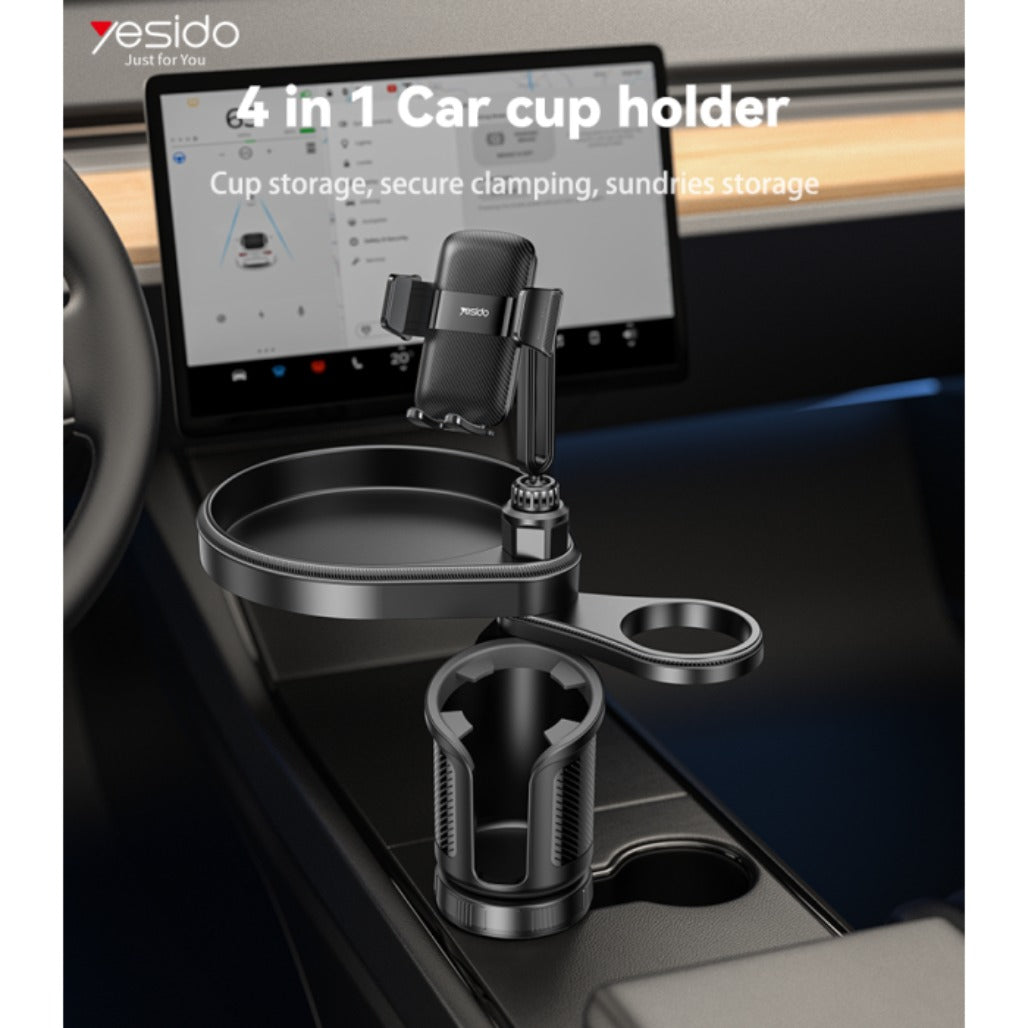 Yesido C274 720 Rotating Phone Mount 4 in 1 Multifunctional Car Cup Phone Holder