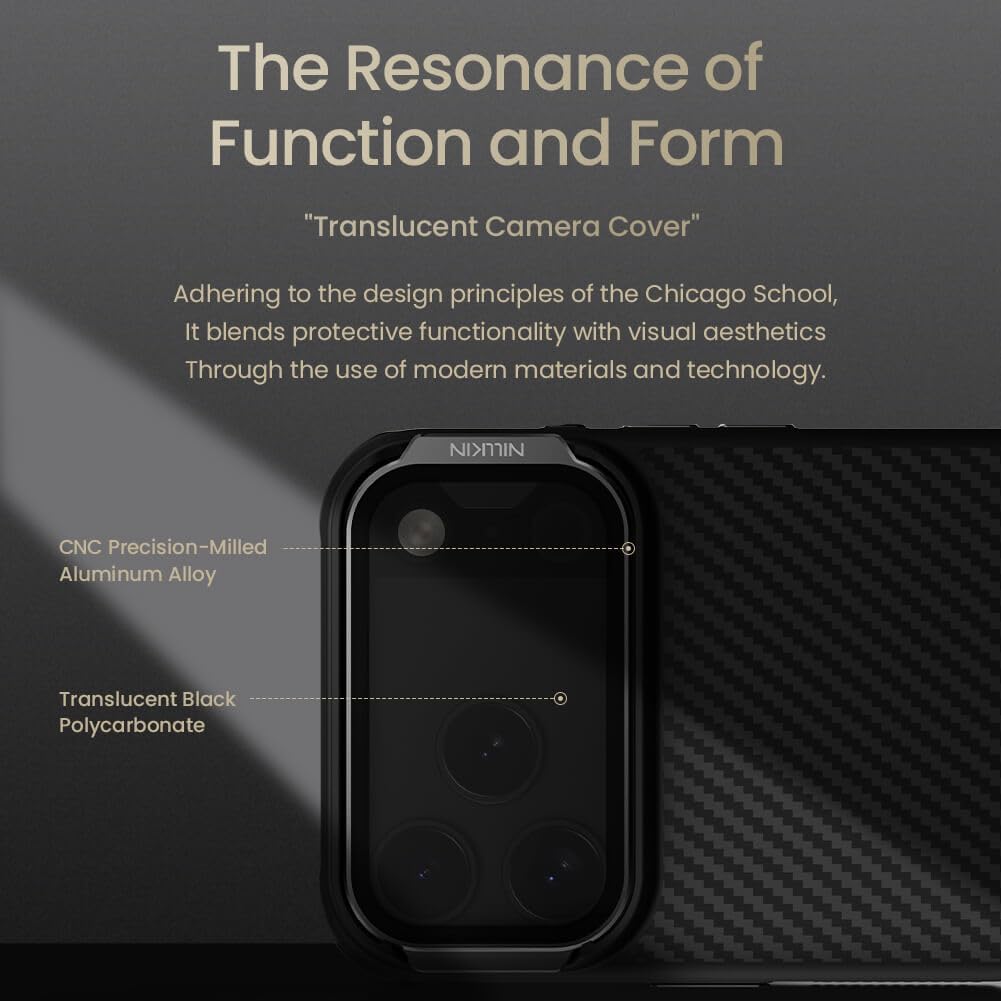 Nillkin CarboProp Magnetic Series Mobile Cover Case for iPhone 17 Pro Max - Black